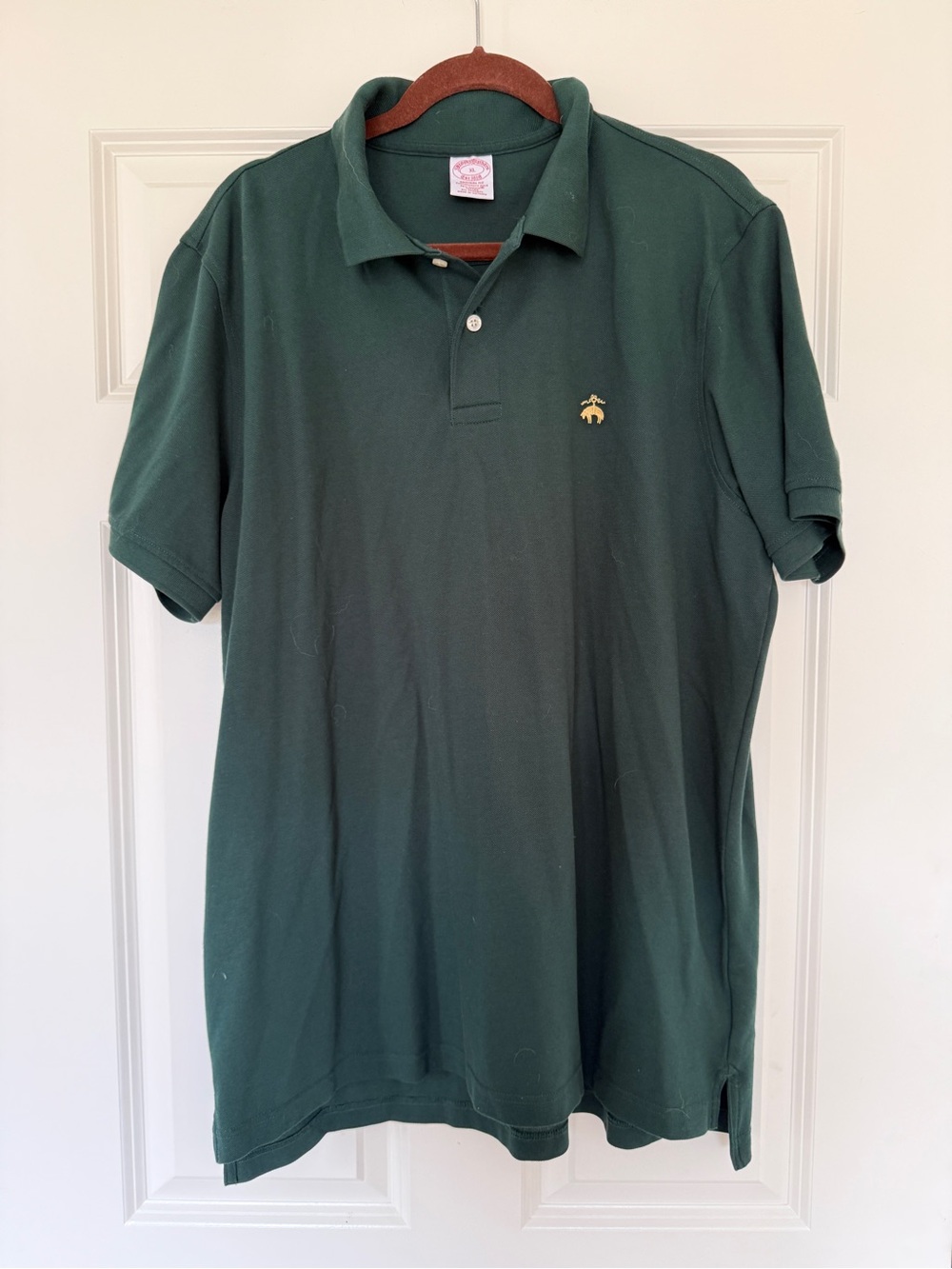Brooks Brothers Green Polo Shirt with Embroidered Logo